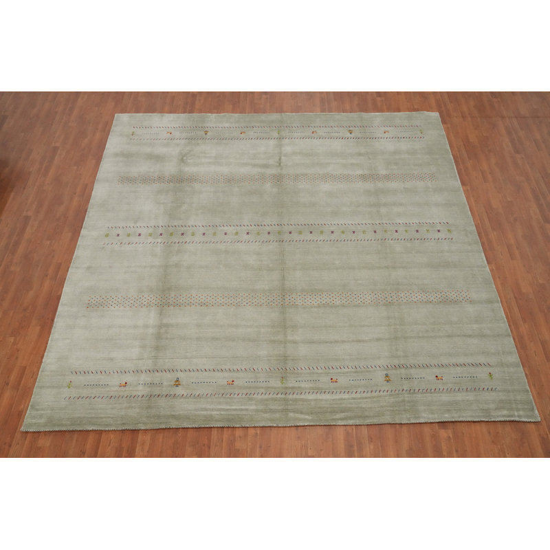 Tapis tribal en laine Gabbeh 12 x 12
