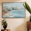 Toile tendue encadrée avec cadre mural "Falaise turquoise" - prête à être accrochée-92473383-92473385
