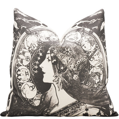 Cotton Reversible Throw Pillow