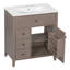Meuble-lavabo autoportant de 30 po avec lavabo en céramique-1562342975