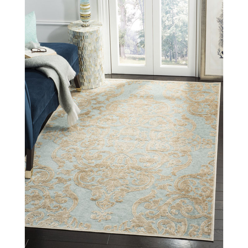 Velay Oriental Viscose Hand Woven Area Rug, Rectangle 122 x 170 cm