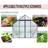 8X6Ft-Black Double Door Polycarbonate Greenhouse Raised Base And Anchor Aluminum Heavy Duty Walk-In Greenhouses For Outdoor Backyard In All Season-118993101-118993105