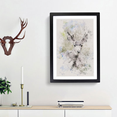 Resting Deer - Picture Frame Painting Print