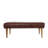 Genuine Leather Upholstered Bench