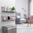 Sorbus Floating Shelves Wall Mounted in Metal and Rustic Wood