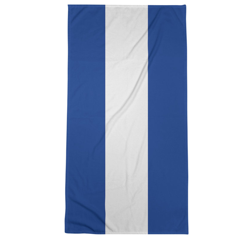 Beach Towel, Blue/White