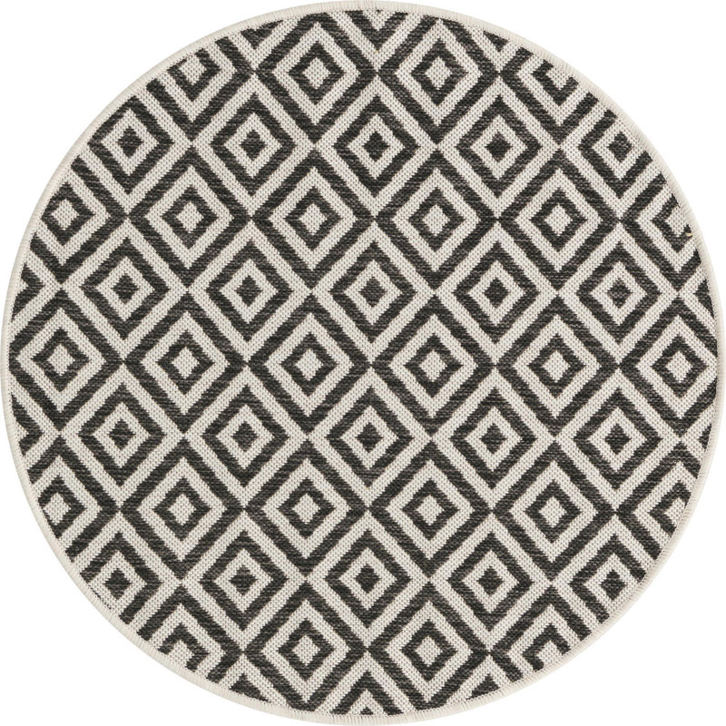 Tapis d'extérieur Jill Zarin Costa Rica, Rond 3 pi 1 po