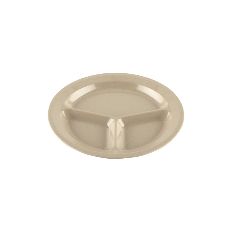 3 Compartment Plate 11 , Set of 4, Sandstone