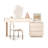 Makeup Vanity with Light mirror,5 drawers,Power Outlet