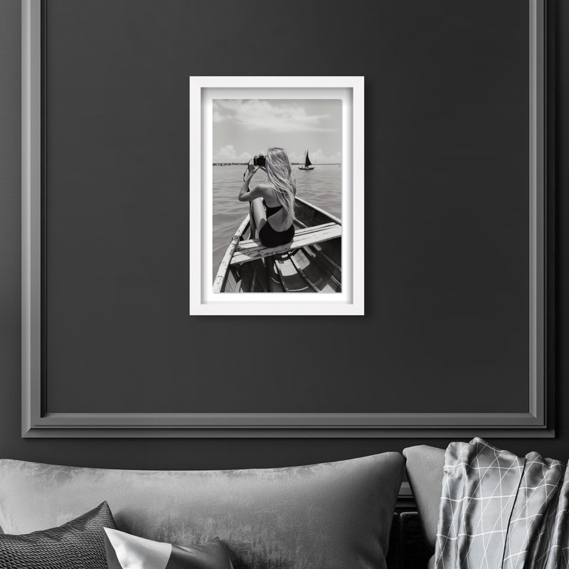 Frame Of Solitude Print by Oliver Gal, 25.5"H x 17.5"W, White Shadowbox