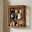3 tablettes murales en bois massif, présentoir à décor moderne pour chambre à coucher, salle de bain, cuisine, salon