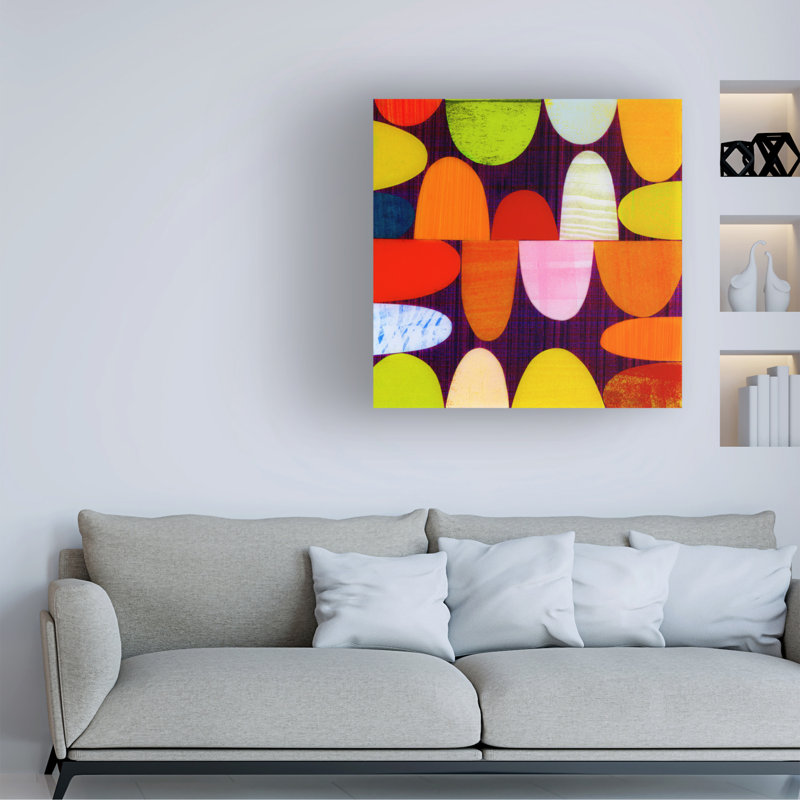 Art mural sur toile tendue - Rex Ray «Sugarplum» pour décoration de salon, de chambre à coucher ou de bureau - 14 x 14
