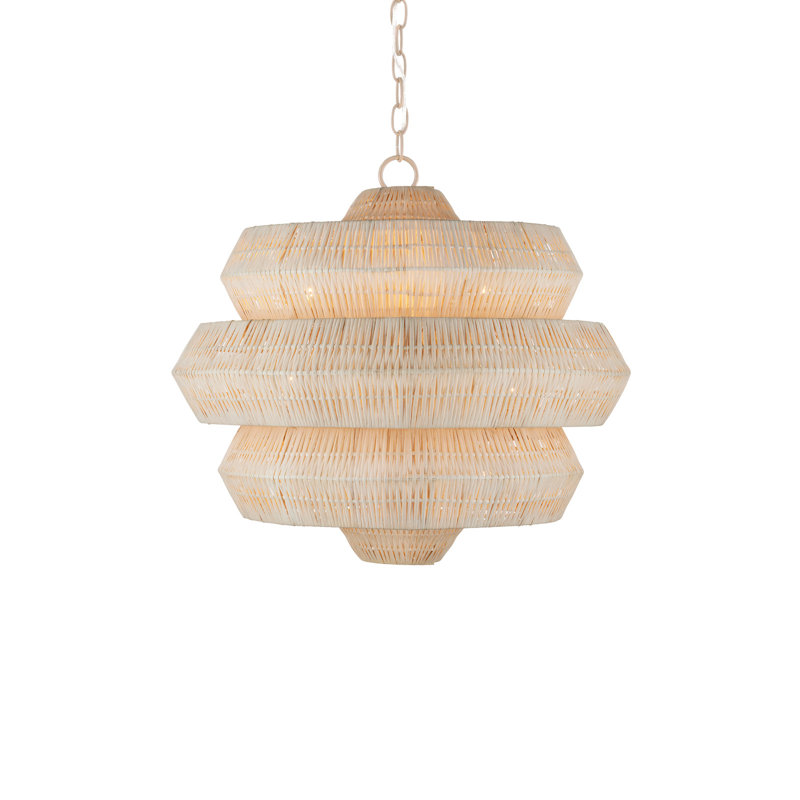 Antibes Chandelier, 20" H x 22.5" W x 22.5" D, 3 Lights