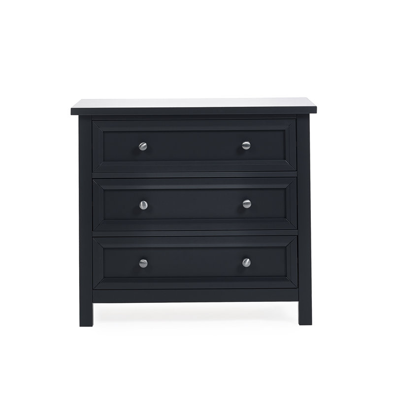 Jarin 84 cm W Chest of 3 Drawers, Anthracite