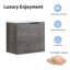 Meuble-lavabo mural avec lavabo en céramique et porte à fermeture en douceur, chêne imitation-1035103083