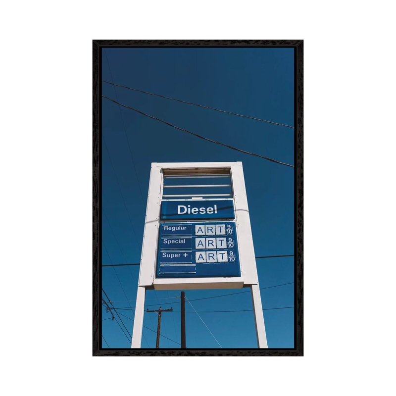 Marfa Art 1 Piece Wall Art on Canvas, 66.04cm H x 45.72cm W x 3.81cm D, Black Framed