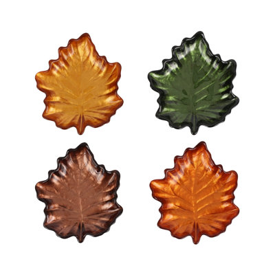 Autunno Handmade Glass Appetizer Plate