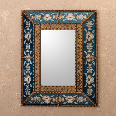 Wood Flat Wall Mirror