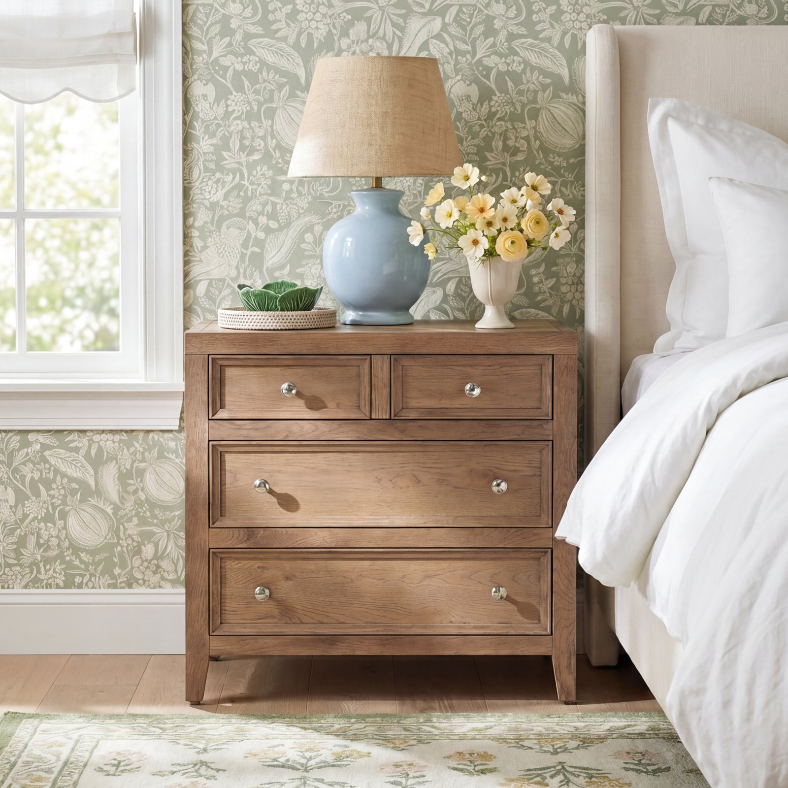 Rosalie 4 - Drawer Nightstand, Brown