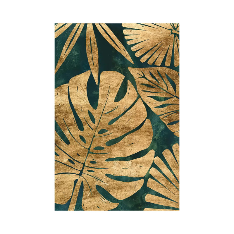 Emerald Jungle II by June Erica Vess - Wrapped Canvas Gallery-Wrapped Canvas Giclée, 20.32 cm H x 30.48 cm W