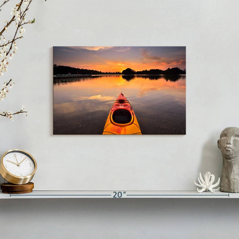 Mehar Orange Kayak, 8" H x 12" W