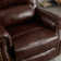 Maxwellton 39" Wide Top Leather Power Standard Recliner Chair Brass Nail Decoration Massage Heating