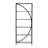 Metal 6 Shelves Storage Black Shelving Unit