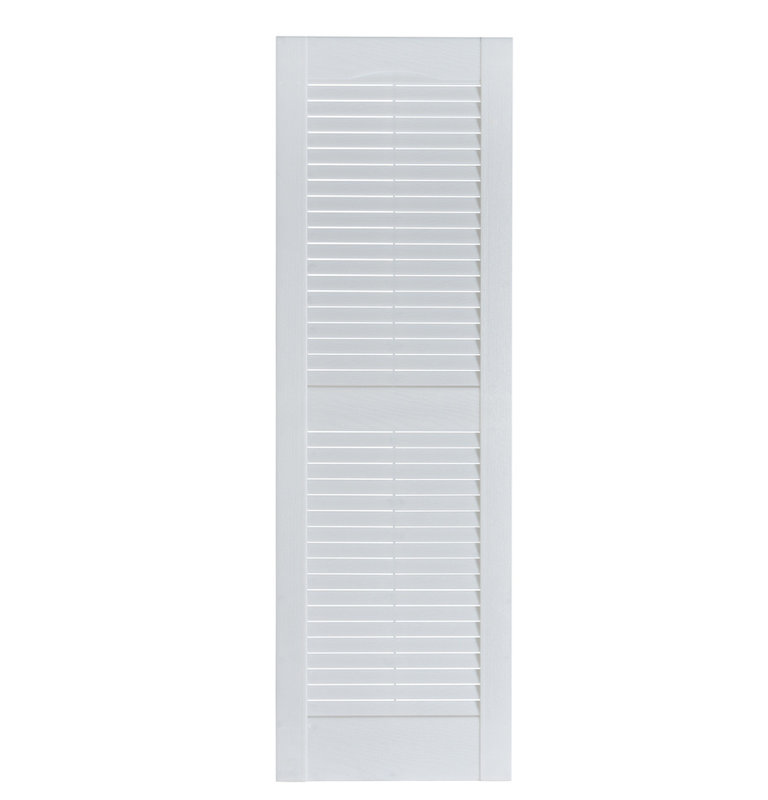Volets à persiennes d'extérieur de qualité supérieure Premier, H 55 po x l 15 po x P 1 po, Peut être peint