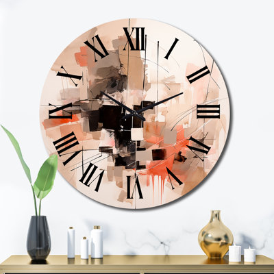 Horloge murale déco en métal