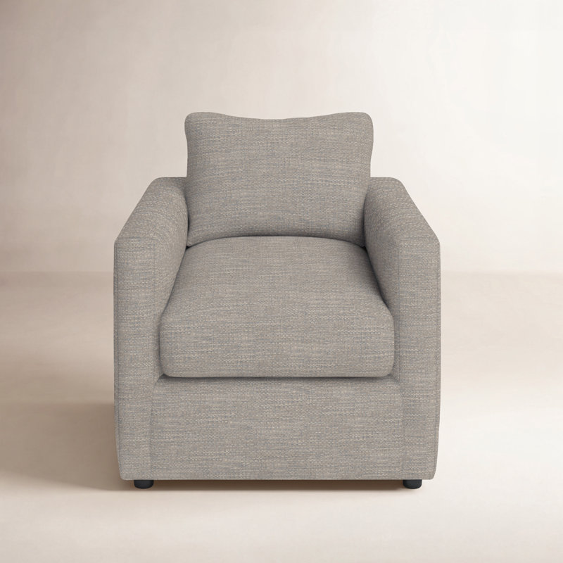 Godwin Upholstered Armchair, Nomad Snow Crypton® Chenille