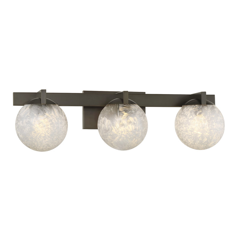 Darien Bathroom Vanity Light in Bronze, Bronze, 7.25" H x 25" W x 5.88" D, 3 Lights