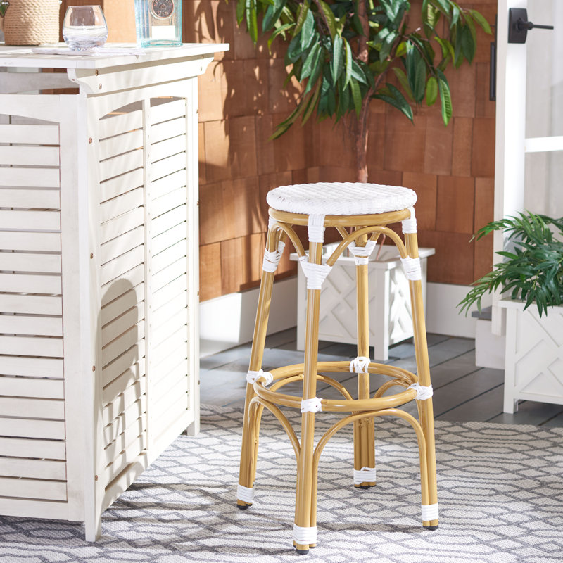 Tabouret de bar 30 po Goldmann, Blanc