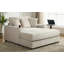 Chaise longue avec coussins, station de charge et porte-gobelets