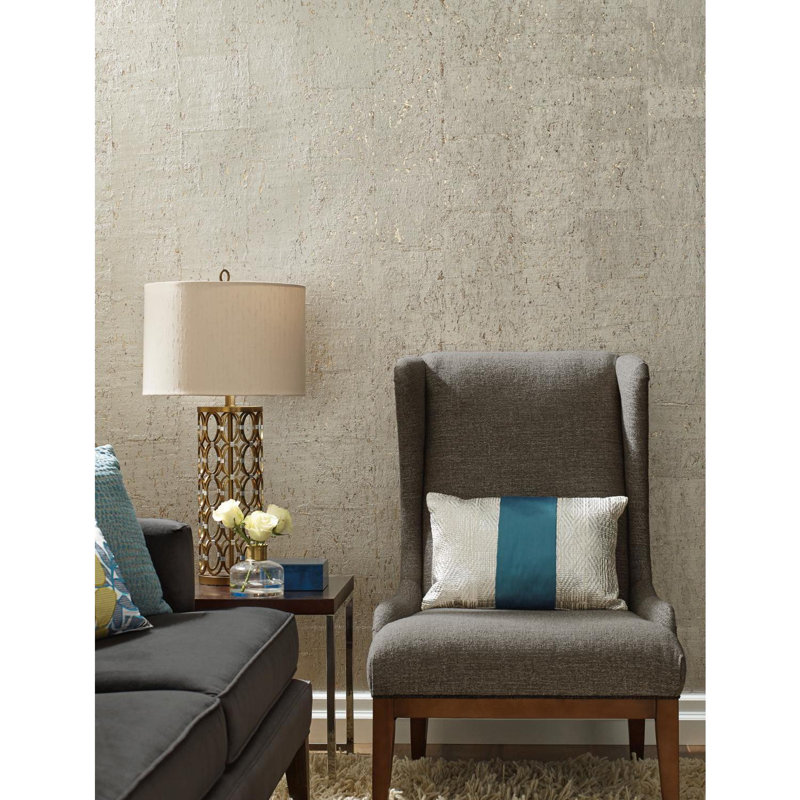 Rouleau de papier peint double L 24 pi x l 36 po Candice Olson Natural Splendor, Argent