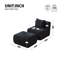 Fauteuil inclinable simple en mousse entièrement compressée-448584104
