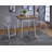 Nadia Oak And Chrome Bar Table