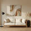 Minimalisme 62, art mural en métal beige-720694459
