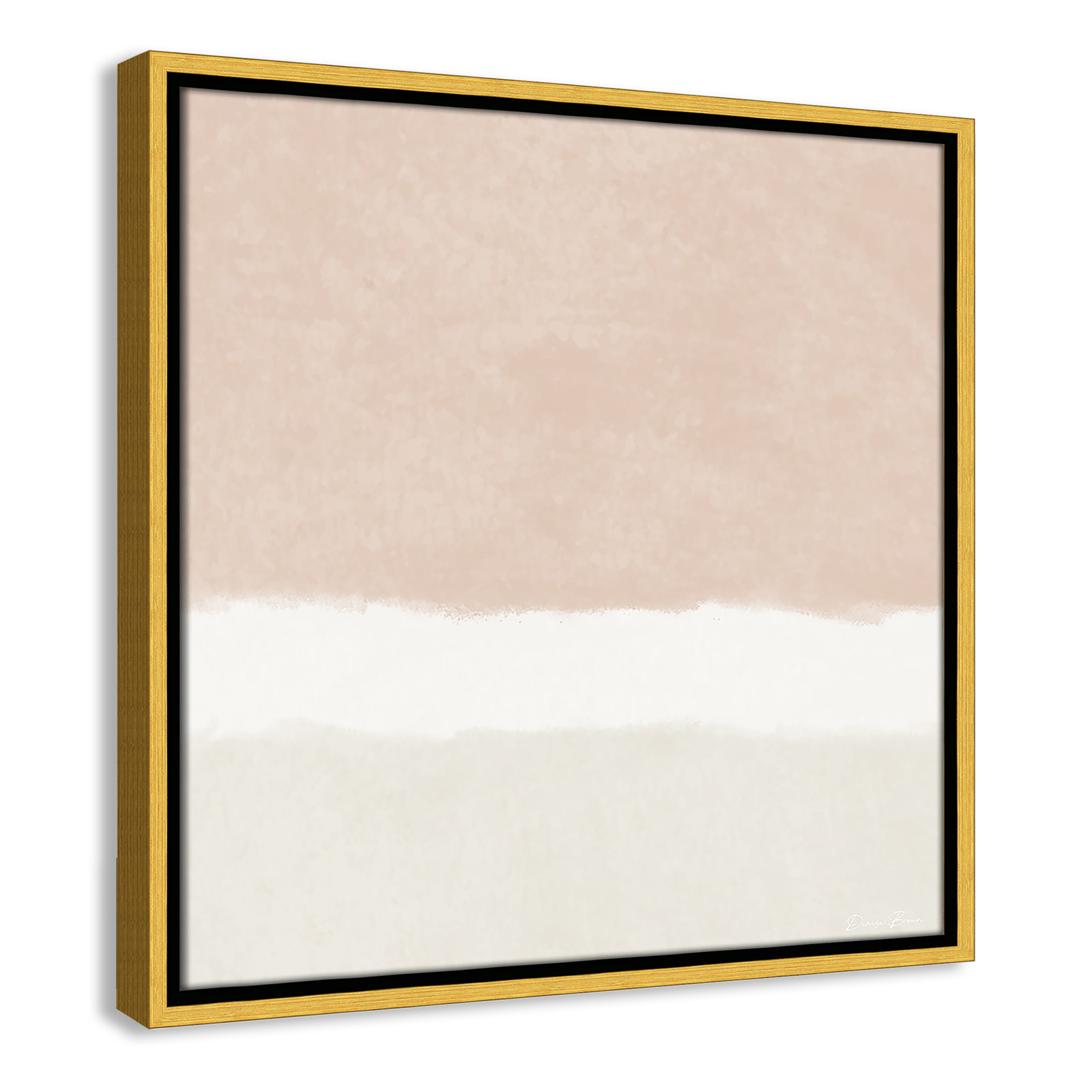 Willadeene "Slate 2" Print, 17.5" H x 17.5" W, Gold Framed