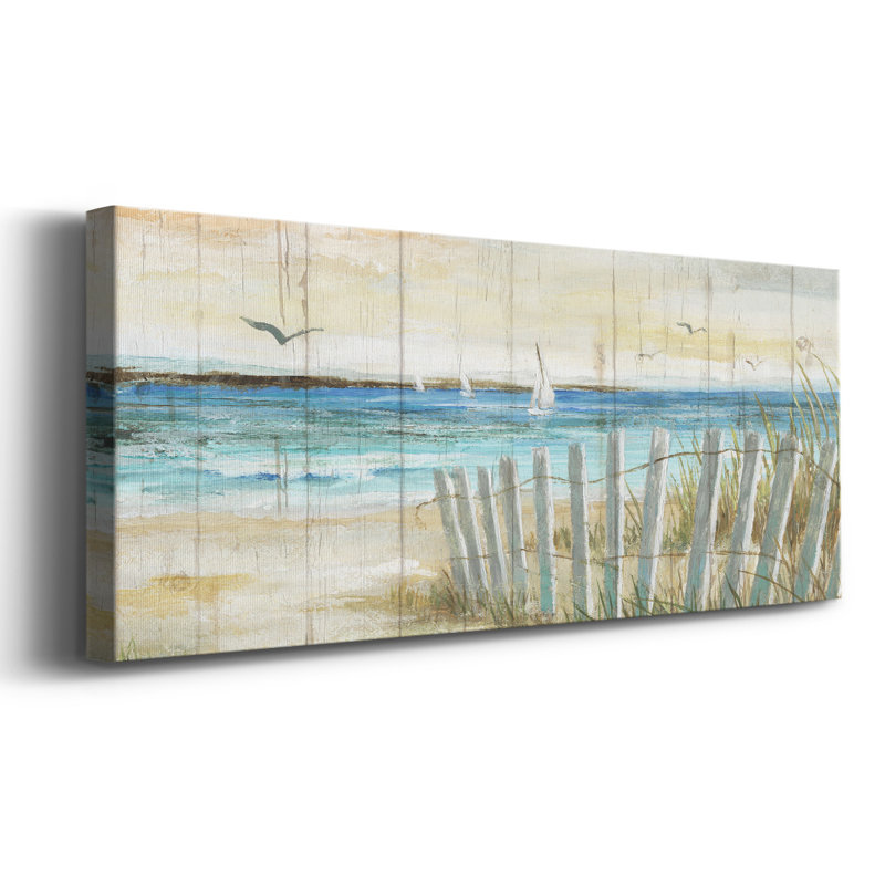 Coastal Causeway sur impression sur toile, H 8 po x l 20 po x P 1,5 po