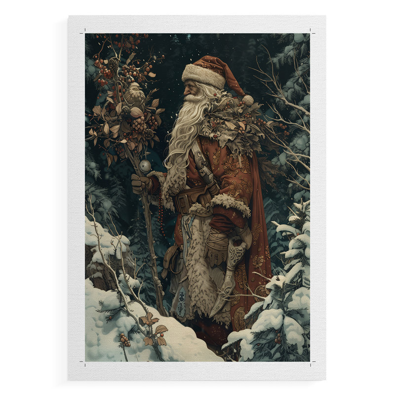 Art des fêtes de Noël DCxxix - impression sur toile seulement - non encadrée, 18" H x 12" W