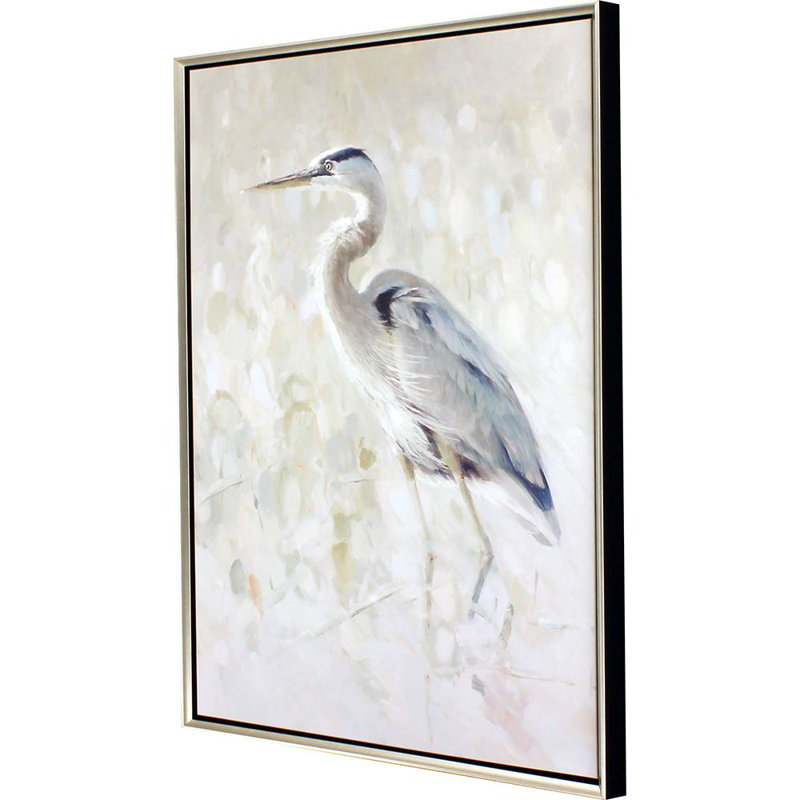 Paragon Great Blue Heron Great Blue Heron II Framed On Canvas by Oxley ...