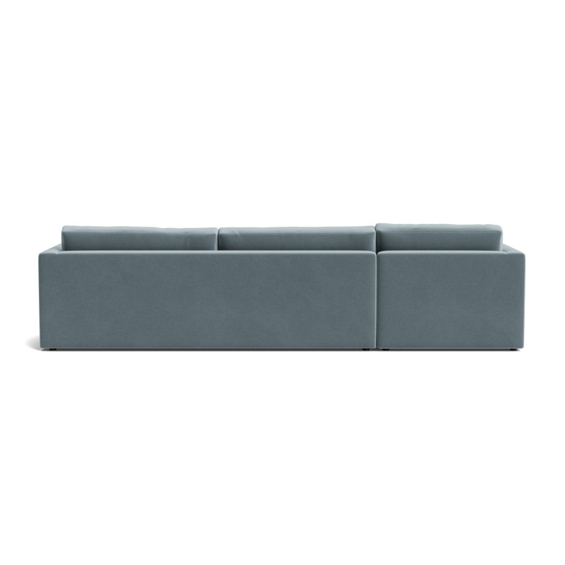 Haywood Left Chaise Sectional, Performance Velvet - Harbor