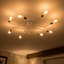 Plafonnier encastré 8 lumières