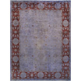 Canvello Overdyed Hand-Knotted Wool Area Rug- 9'3" X 12'4"