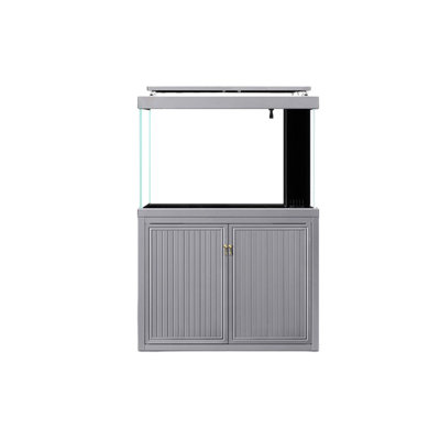 Grey Rectangular Floor Standing Aquarium Tank