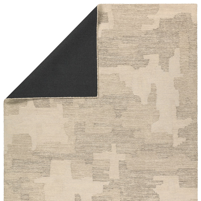 Handtufted Wool Abstract Gray Area Rug, Rectangle 12' x 15'