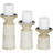 10.00'' H Wood Tabletop Candlestick-1871320475