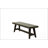 Contemporary Style 1Pc Dining Bench Grey Color Wooden Seat Dining Room Bench