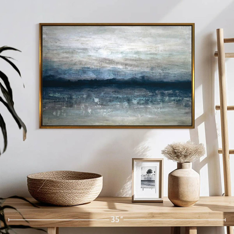 Shimmer Fausley, Floating Frame Gold, 25" X 17"