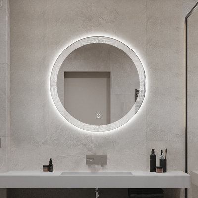 Miroir de salle de bain mural lumineux Ivy Bronx